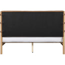  Color_Cognac  Size_Queen  -- Asher Cognac Vegan Leather Upholstered Queen Bed IMAGE 5