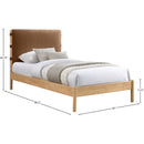  Color_Cognac  Size_Twin  -- Asher Cognac Vegan Leather Upholstered Twin Bed IMAGE 7