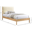  Color_Cream  Size_Twin  -- Asher Cream Vegan Leather Upholstered Twin Bed IMAGE 7