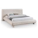  Meridian Blair Beige Fabric Upholstered Full Bed IMAGE 1