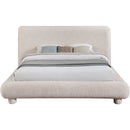  Meridian Blair Beige Fabric Upholstered Full Bed IMAGE 3