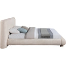  Meridian Blair Beige Fabric Upholstered Queen Bed IMAGE 4
