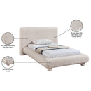  Color_Beige  Size_Twin  -- Blair Beige Fabric Upholstered Twin Bed IMAGE 10