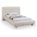  Color_Beige  Size_Twin  -- Blair Beige Fabric Upholstered Twin Bed IMAGE 1