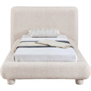  Color_Beige  Size_Twin  -- Blair Beige Fabric Upholstered Twin Bed IMAGE 3