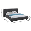  Color_Black  Size_King  -- Blair Black Fabric Upholstered King Bed IMAGE 9