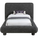  Color_Black  Size_Twin  -- Blair Black Fabric Upholstered Twin Bed IMAGE 3