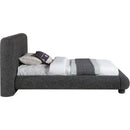  Color_Black  Size_Twin  -- Blair Black Fabric Upholstered Twin Bed IMAGE 4