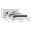  Meridian Blair Cream Fabric Upholstered Full Bed IMAGE 9