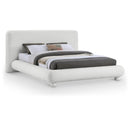  Meridian Blair Cream Fabric Upholstered Queen Bed IMAGE 1