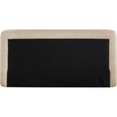  Meridian Blair Beige Chenille Fabric Upholstered Full Bed IMAGE 5