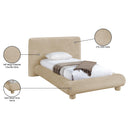  Color_Beige  Size_Twin  -- Blair Beige Chenille Fabric Upholstered Twin Bed IMAGE 10