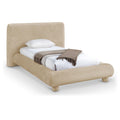  Color_Beige Size_Twin -- Meridian Blair Upholstered Platform Bed IMAGE 1