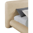  Meridian Blair Beige Chenille Fabric Upholstered Twin Bed IMAGE 7