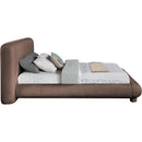  Meridian Blair Brown Chenille Fabric Upholstered Full Bed IMAGE 4