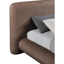  Meridian Blair Brown Chenille Fabric Upholstered Full Bed IMAGE 7