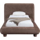  Color_Brown  Size_Twin  -- Blair Brown Chenille Fabric Upholstered Twin Bed IMAGE 3