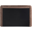  Meridian Blair Brown Chenille Fabric Upholstered Twin Bed IMAGE 5