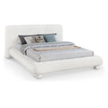  Color_Cream  Size_Full  -- Blair Cream Chenille Fabric Upholstered Full Bed IMAGE 1