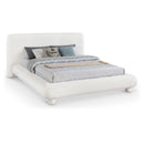  Color_Cream  Size_Full  -- Blair Cream Chenille Fabric Upholstered Full Bed IMAGE 1