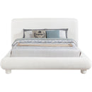  Color_Cream  Size_Full  -- Blair Cream Chenille Fabric Upholstered Full Bed IMAGE 3