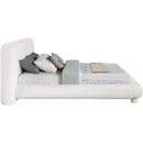  Meridian Blair Cream Chenille Fabric Upholstered King Bed IMAGE 4