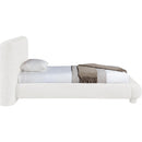  Color_Cream  Size_Twin  -- Blair Cream Chenille Fabric Upholstered Twin Bed IMAGE 4