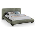  Color_Green  Size_Full  -- Blair Green Chenille Fabric Upholstered Full Bed IMAGE 1