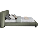 Color_Green  Size_Full  -- Blair Green Chenille Fabric Upholstered Full Bed IMAGE 4