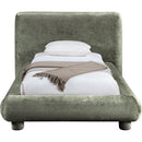  Color_Green  Size_Twin  -- Blair Green Chenille Fabric Upholstered Twin Bed IMAGE 3