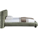  Color_Green  Size_Twin  -- Blair Green Chenille Fabric Upholstered Twin Bed IMAGE 4