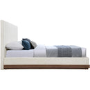 Meridian Emmet Cream Chenille Fabric King Bed (3 Boxes) IMAGE 4