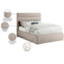  Color_Beige  Size_Full  -- Adam Beige Linen Textured Fabric Upholstered Full Bed IMAGE 10
