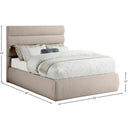  Color_Beige  Size_Full  -- Adam Beige Linen Textured Fabric Upholstered Full Bed IMAGE 9