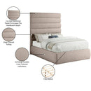  Color_Beige  Size_Full  -- Adam Beige Linen Textured Fabric Upholstered Full Bed IMAGE 10