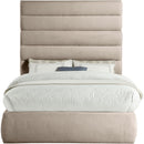  Color_Beige  Size_Full  -- Adam Beige Linen Textured Fabric Upholstered Full Bed IMAGE 3
