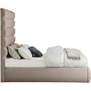  Color_Beige  Size_Full  -- Adam Beige Linen Textured Fabric Upholstered Full Bed IMAGE 4