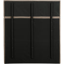 Meridian Adam Beige Linen Textured Fabric Full Bed IMAGE 5