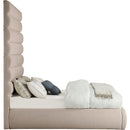  Color_Beige  Size_Full  -- Adam Beige Linen Textured Fabric Upholstered Full Bed IMAGE 4