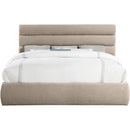  Color_Beige  Size_King  -- Adam Beige Linen Textured Fabric Upholstered King Bed IMAGE 3
