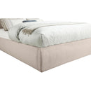 Meridian Adam Beige Linen Textured Fabric King Bed IMAGE 6