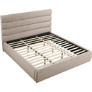  Color_Beige  Size_King  -- Adam Beige Linen Textured Fabric Upholstered King Bed IMAGE 7