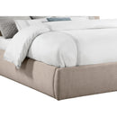  Color_Beige  Size_King  -- Adam Beige Linen Textured Fabric Upholstered King Bed IMAGE 6