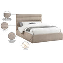  Color_Beige  Size_Queen  -- Adam Beige Linen Textured Fabric Upholstered Queen Bed IMAGE 10