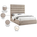  Color_Beige  Size_Queen  -- Adam Beige Linen Textured Fabric Upholstered Queen Bed IMAGE 10