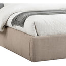  Color_Beige  Size_Queen  -- Adam Beige Linen Textured Fabric Upholstered Queen Bed IMAGE 6