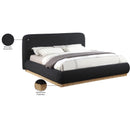 Meridian Rigby Black Boucle Fabric King Bed IMAGE 10
