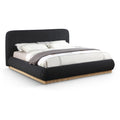  Color_Black Size_Queen -- Meridian Rigby Upholstered Platform Bed IMAGE 1