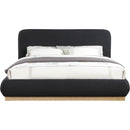  Color_Black  Size_Queen  -- Rigby Black Boucle Fabric Upholstered Queen Bed IMAGE 3