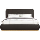  Color_Brown  Size_King  -- Rigby Brown Boucle Fabric Upholstered King Bed IMAGE 3